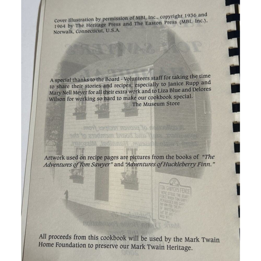 Recipes from Tom Sawyer's Hannibal Cookbook 2000 - Picture 4 of 4